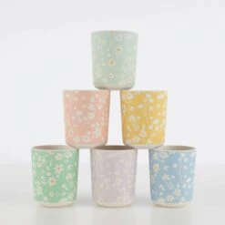 Meri-Meri Floral Reusable Bamboo Cups