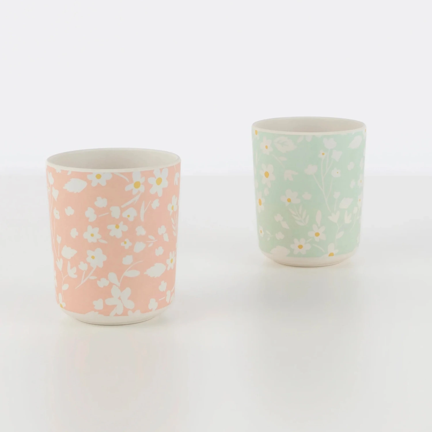 Meri-Meri Floral Reusable Bamboo Cups 2 Meri-Meri Floral Reusable Bamboo Cups - Image 2