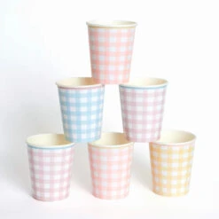 Meri-Meri Gingham Cups