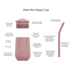 Ezpz Happy Cup + Straw System - Blush 5 Ezpz Happy Cup + Straw System - Blush -METRO BABY SHOP meet the products happy collection 12 35265