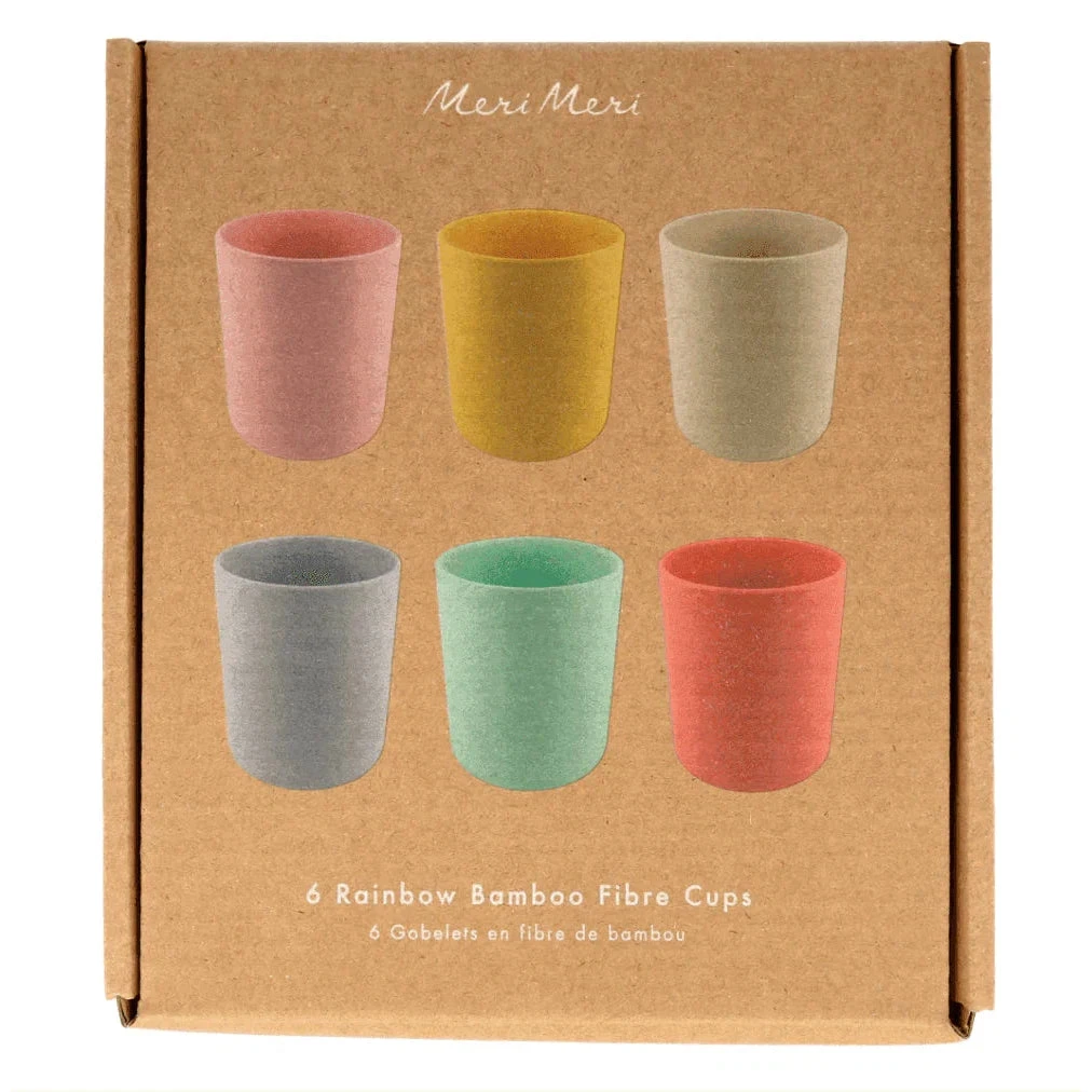 Meri-Meri Multicolor Reusable Bamboo Cups 3 Meri-Meri Multicolor Reusable Bamboo Cups - Image 3