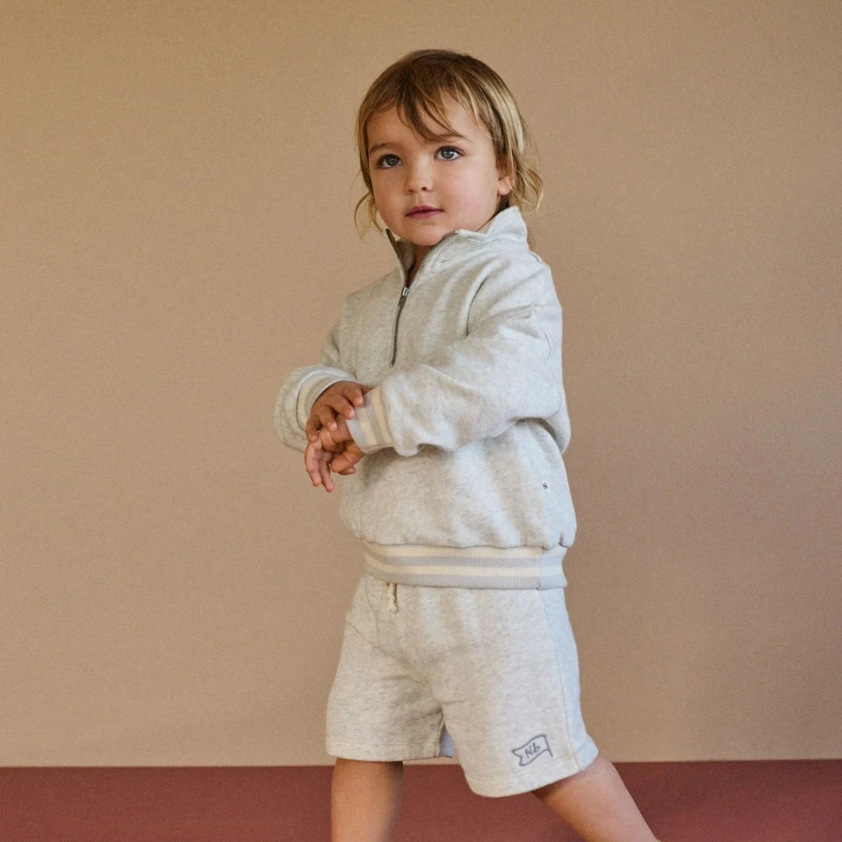 Jimmy Shorts Sweatshirt - Light Grey Marl 4 Jimmy Shorts Sweatshirt - Light Grey Marl - Image 4