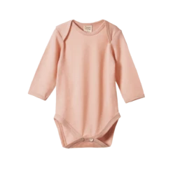 Merino Long Sleeve Bodysuit VARIOUS COLOURS -METRO BABY SHOP nb22541 rose dust ls bodysuit min
