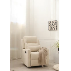 COCOON Rio Recliner Glider Chair In Boucle