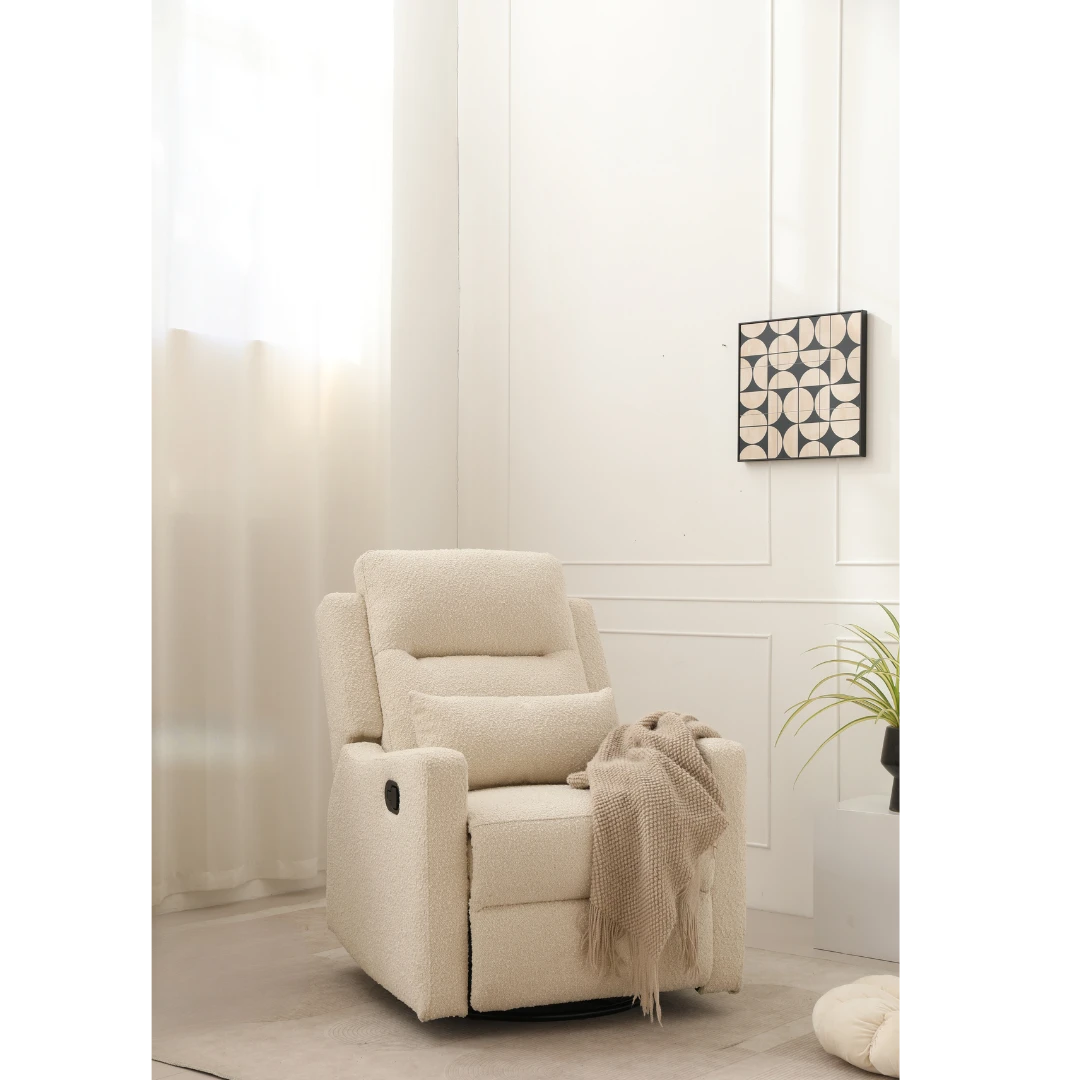 COCOON Rio Recliner Glider Chair In Boucle 1 COCOON Rio Recliner Glider Chair In Boucle