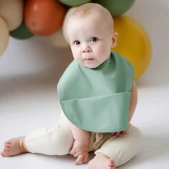Waterproof Snuggle Bib - Sage 12 Waterproof Snuggle Bib - Sage -METRO BABY SHOP sage snuggle bib 837483 1000x 19940de0 8cca 4f99 bc9a ed7d5695f902