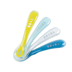 Beaba 2nd Stage Soft Silicone Spoons - Set Of 4 4 Beaba 2nd Stage Soft Silicone Spoons - Set Of 4 -METRO BABY SHOP shopping