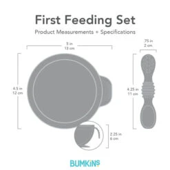 First Feeding Set VARIOUS COLOURS -METRO BABY SHOP silhouette dimensions first feeding set 610x crop center bc2a4b53 bd39 421c b346 95c1958aec26