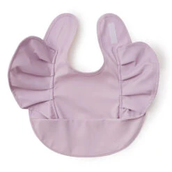 Waterproof Frill Snuggle Bib - Lavender