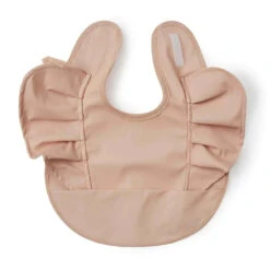 Waterproof Frill Snuggle Bib - Nude