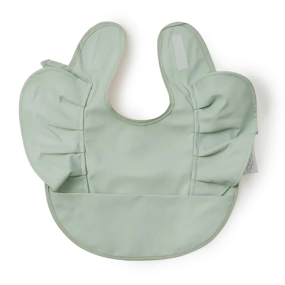 Waterproof Snuggle Bib - Sage 2 Waterproof Snuggle Bib - Sage - Image 2