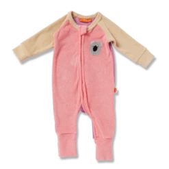 Koala Terry Long Sleeve Romper 3-6m