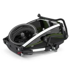 Thule Chariot Cab - 2 Seat Multisport Bike Trailer Aluminium/Cypress Green -METRO BABY SHOP thule chariot cab 2 cypress green 8