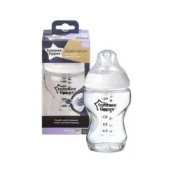 Tommee Tippee Closer To Nature Glass Bottle With Medium Flow Teat VARIOUS SIZES -METRO BABY SHOP tommee tippee closer to nature glass bottle 250ml