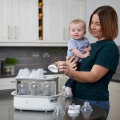 Tommee Tippee Super-steam Advanced Electric Steriliser -METRO BABY SHOP tommee tippee super steam advanced steriliser lifestyle 1