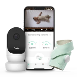 Owlet Monitor Duo 2 - Cam 2 + Smart Sock 3 Mint
