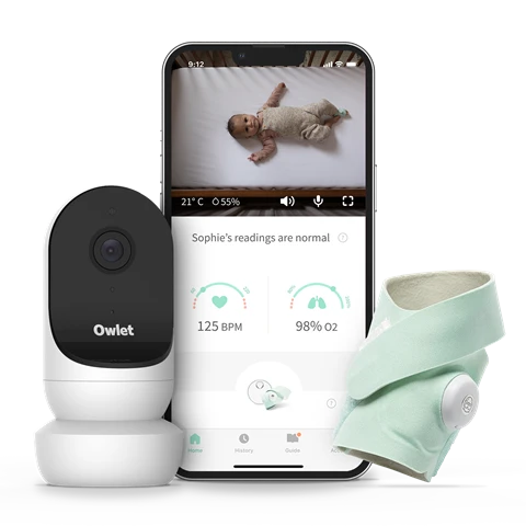 Owlet Monitor Duo 2 - Cam 2 + Smart Sock 3 Mint 1 Owlet Monitor Duo 2 - Cam 2 + Smart Sock 3 Mint